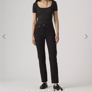 Levi's Wedgie Straight Jeans - Black